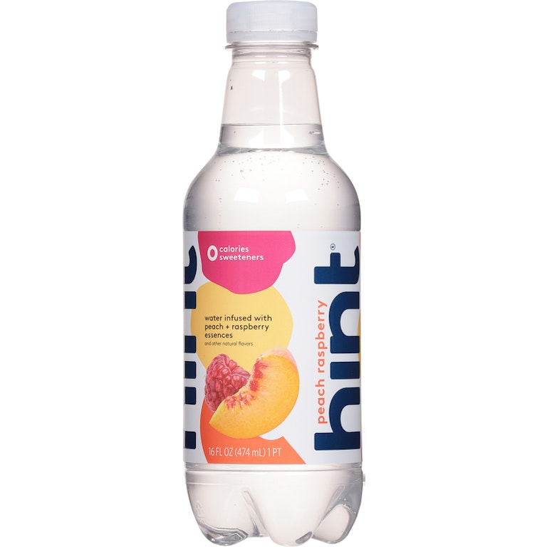 Hint water peach raspberry flavor 474ml