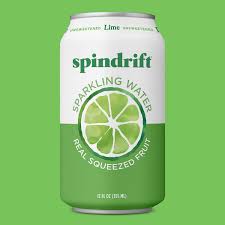 Spindrift sparkling water lime 355ml