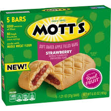 Mott's soft baked apple filled bars strawberry 37g