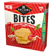 Jacob's bites sweet chilli & sour cream flavour 125g