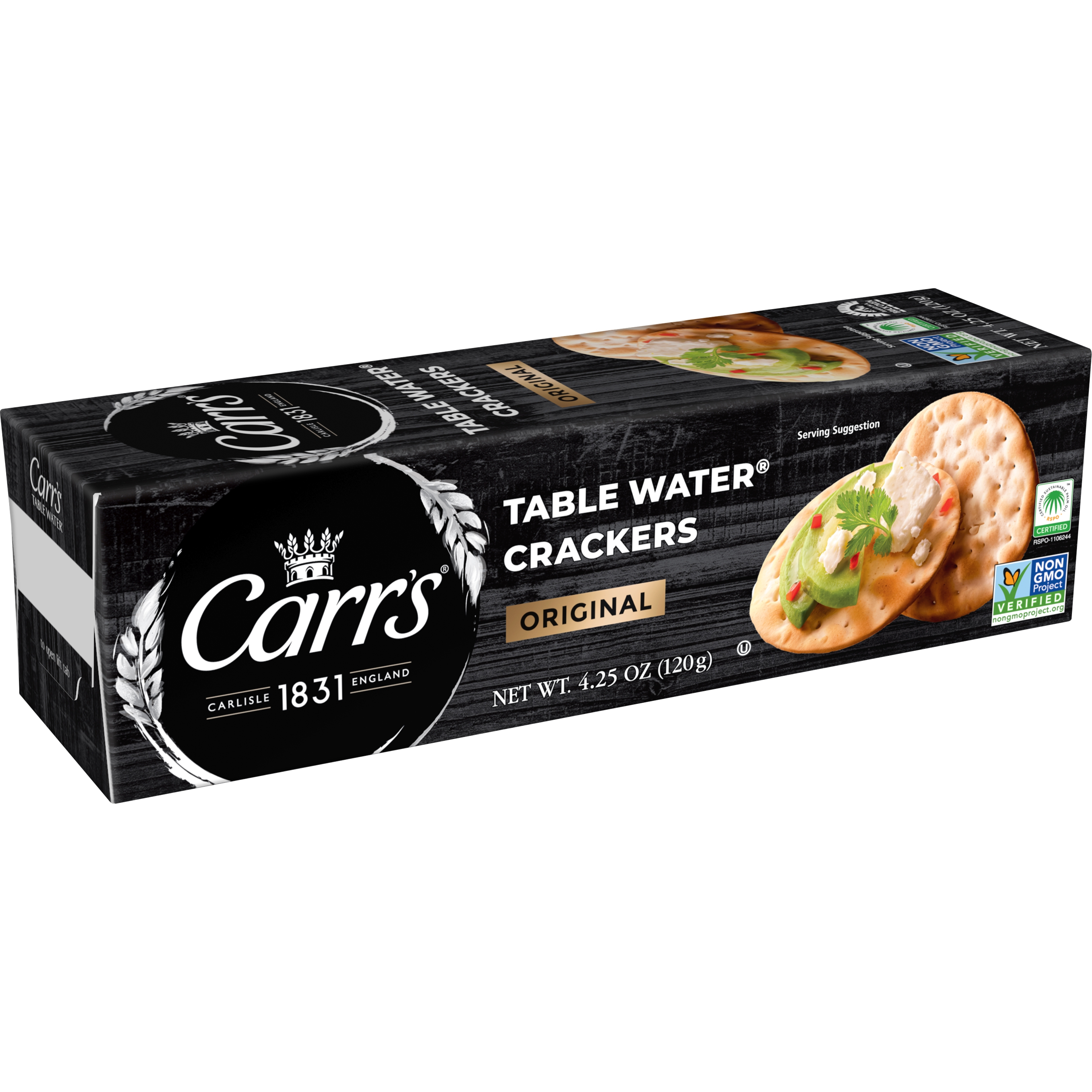 Carr's table water crackers assortment original 120g