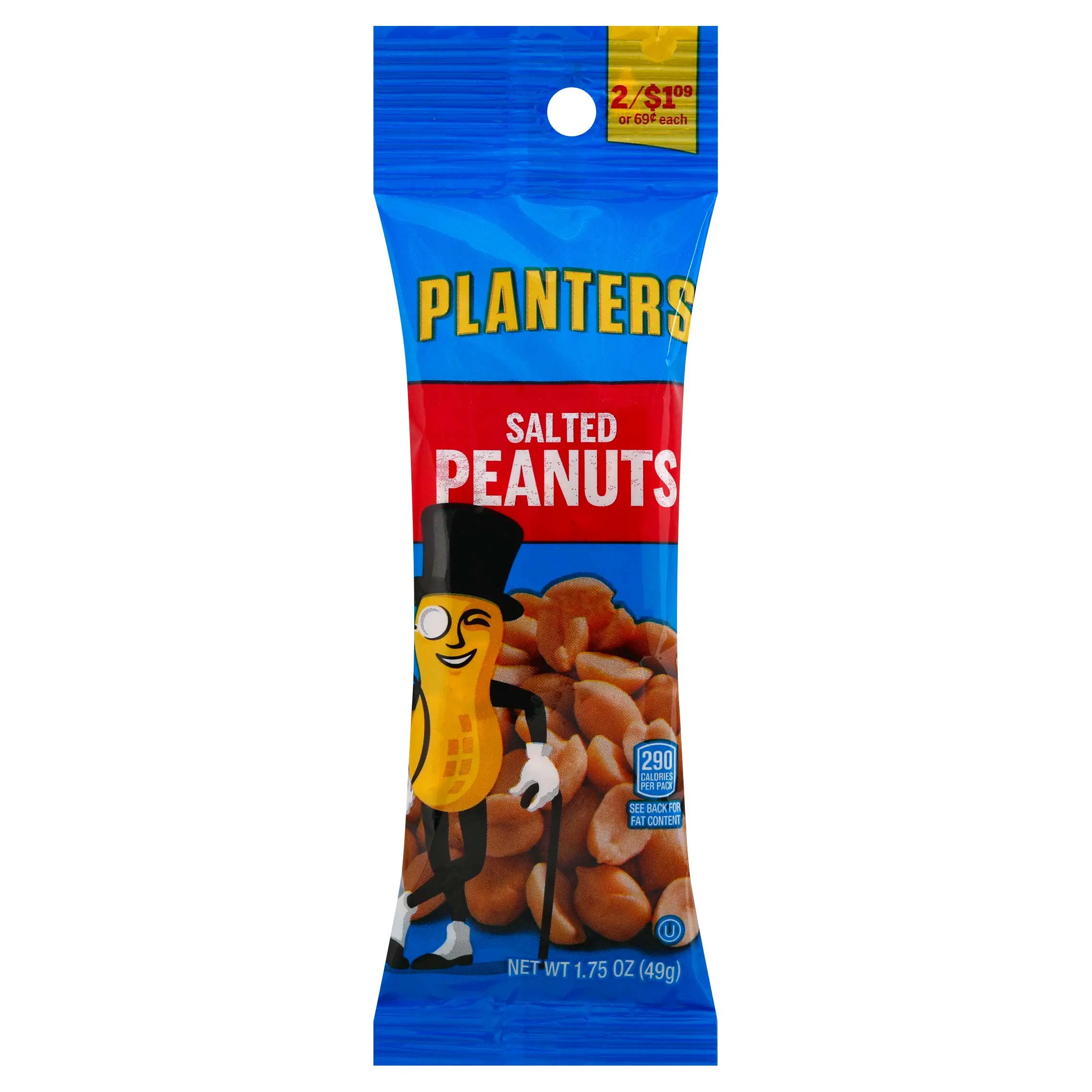 Planters salted peanuts 49g